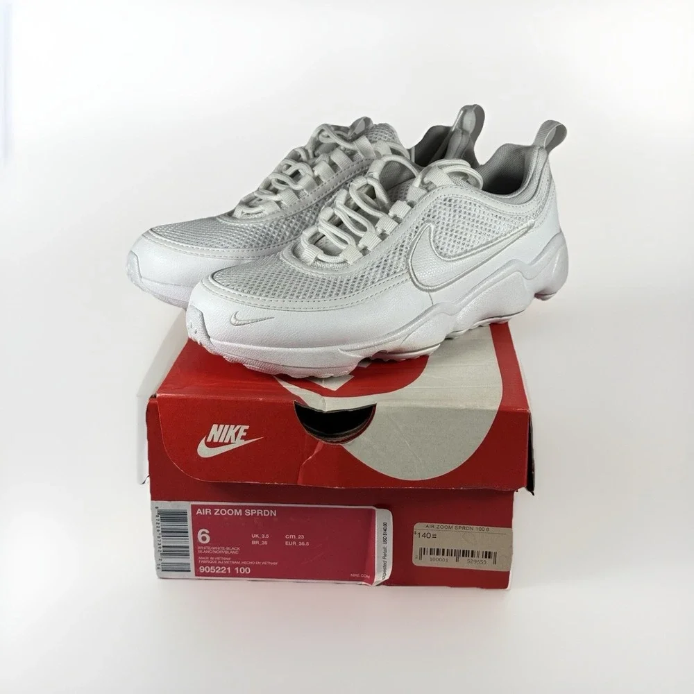Nike Air Zoom‎ Spiridon Ultra White 905221-100 Running Shoes Women's Size 6 NWB - Picture 5 of 9